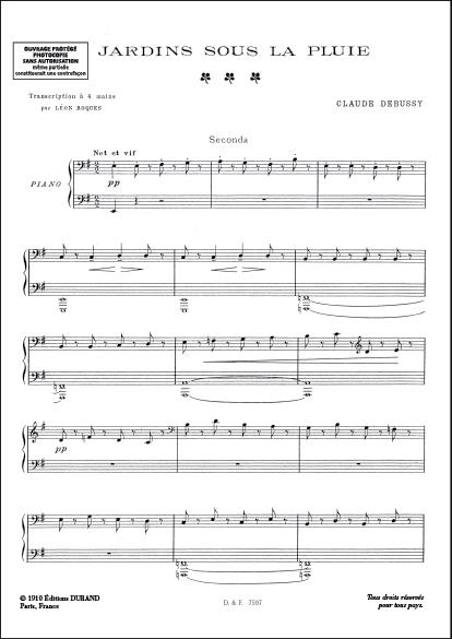 Jardins Sous La Pluie. Extrait N. 3 De Estampes